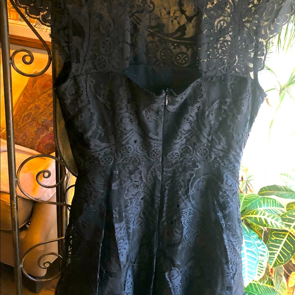 Black lace dress